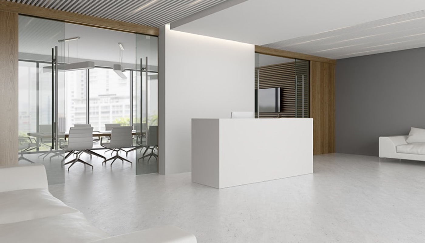 A bright, contemporary workspace